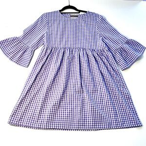 Urban Outfitters Purple Gingham Mini Dress